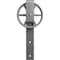 Ekena Millwork Premium Wagon Wheel Roller Hanger w/ Bolts for Barn Door for 2 1/4" Doors, PC Chrome GB60015RWCR - alternate 2